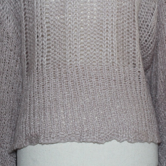 Wild Fable, dusty rose crochet cardigan sweater....... - Picture 7 of 10